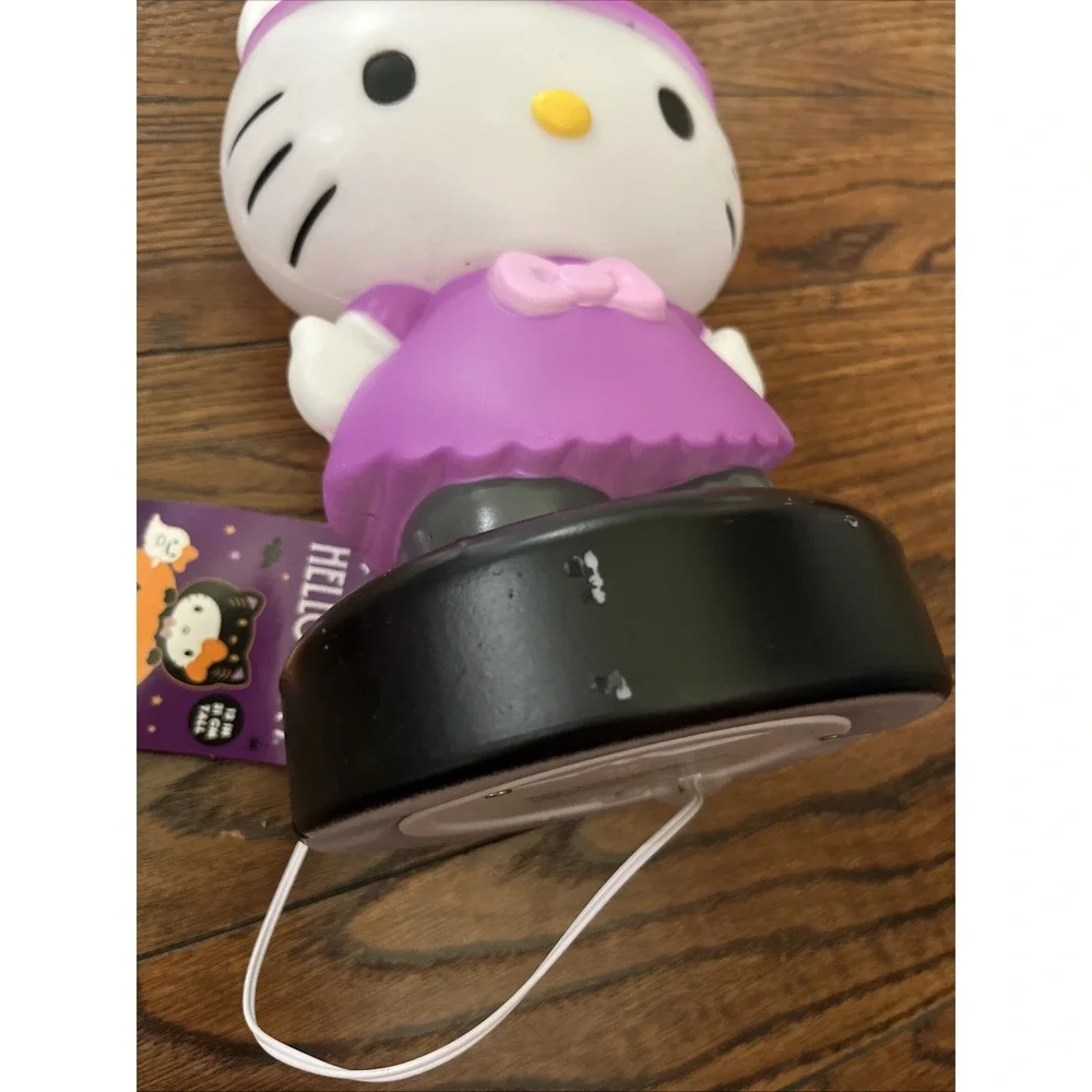 NEW Hello Kitty Halloween 12in Purple Witch Battery Lighted 3D Blow Mold Figure